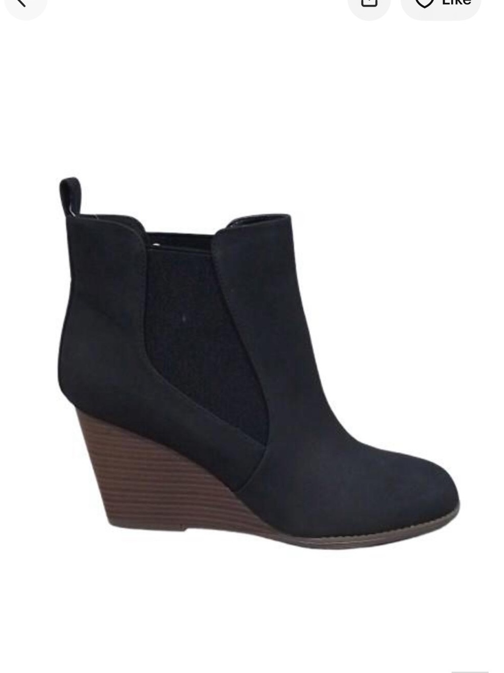 🌟NWT🌟 a.n.a Milden Black Wedge Ankle Booties - Size 9